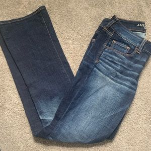 American Eagle, wide leg/bell bottom jeans